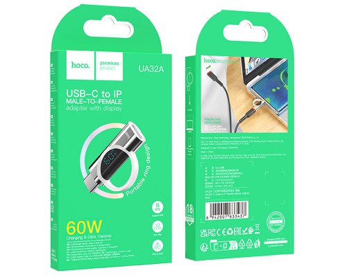 Переходник Hoco UA32A Type-C male to Lightning female display adapter (00000074155_1)