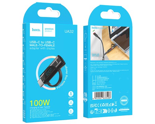 Переходник Hoco UA32 Type-C male to Type-C female display adapter (00000074153_2)