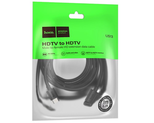 Дата кабель Hoco US13 HDTV male to HDTV female HD extension (1m) (00000074157_1)