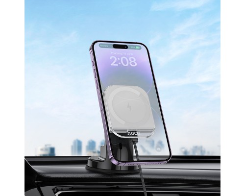 Автодержатель с БЗУ Hoco HW18 Crystal (center console) (00000069096_2)
