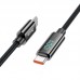 Дата кабель Hoco U125 Benefit 100W Type-C to Type-C with display (1.2m) (00000069079_2)