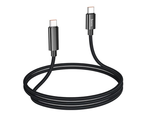 Дата кабель Hoco U125 Benefit 100W Type-C to Type-C with display (1.2m) (00000069079_2)