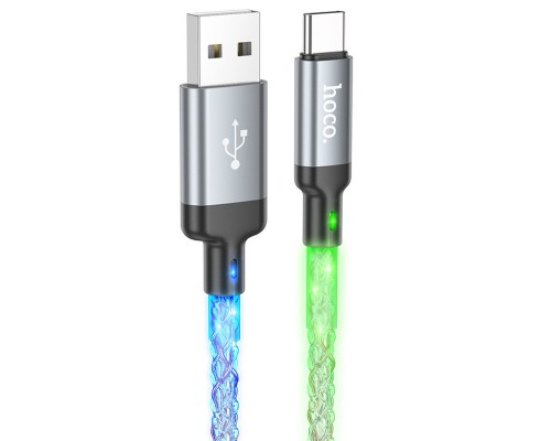 Дата кабель Hoco U112 Shine 2.4A USB to Type-C (1m) (00000069099_1)