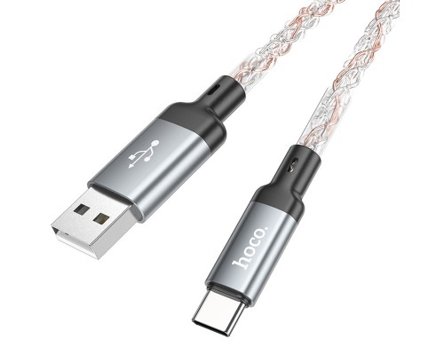 Дата кабель Hoco U112 Shine 2.4A USB to Type-C (1m) (00000069099_1)