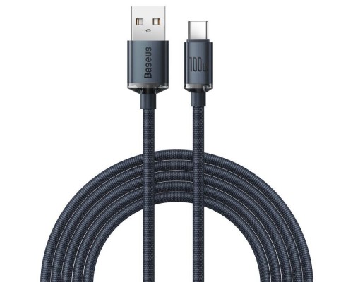 Дата кабель Baseus Crystal Shine Series USB to Type-C 100W (1.2m) (CAJY00040) (00000063668_1)