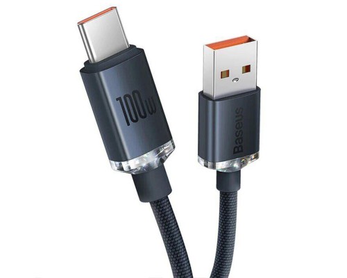 Дата кабель Baseus Crystal Shine Series USB to Type-C 100W (1.2m) (CAJY00040) (00000063668_1)