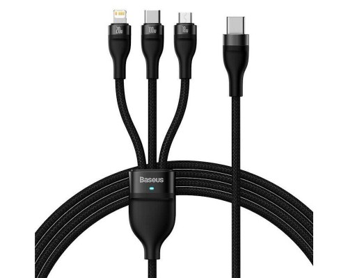 Дата кабель Baseus Flash Series 2 USB to MicroUSB-Lightning-Type-C 66W (1.2m) (CASS04000) (00000063678_1)