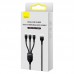 Дата кабель Baseus Flash Series 2 USB to MicroUSB-Lightning-Type-C 66W (1.2m) (CASS04000) (00000063678_1)