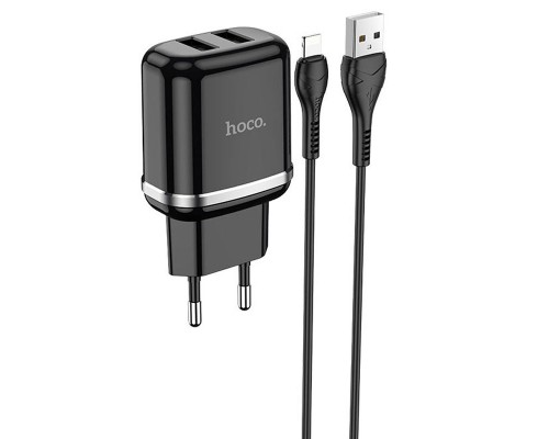 СЗУ Hoco N4 (2USB/2.4A) + Lightning (00000048809_2)