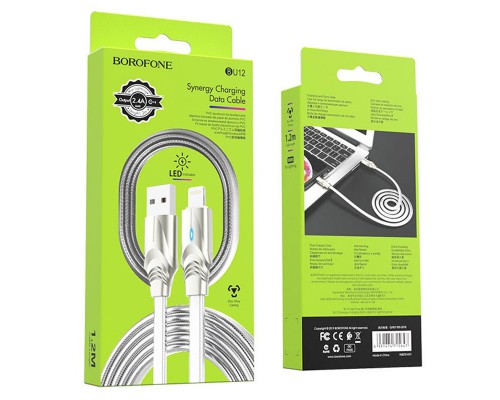 Дата кабель Borofone BU12 Synergy USB to Type-C (1.2m) (00000055366_2)