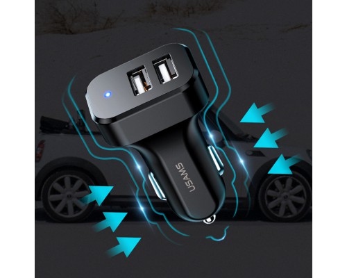 АЗУ Usams C13 2.1A Dual USB + U35 3IN1 Charging Cable (1m) (00000034561_1)