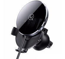 Автодержатель с БЗУ USAMS US-CD164 Ultra-Slim 15W (00000049262_1)