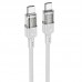 Дата кабель Hoco U129 Spirit Transparent Type-C to Type-C 60W (1.2m) (00000071076_1)