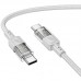 Дата кабель Hoco U129 Spirit Transparent Type-C to Type-C 60W (1.2m) (00000071076_1)