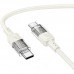 Дата кабель Hoco U129 Spirit Transparent Type-C to Type-C 60W (1.2m) (00000071076_2)
