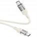 Дата кабель Hoco U129 Spirit Transparent Type-C to Type-C 60W (1.2m) (00000071076_2)