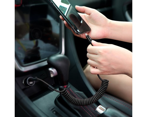 Дата кабель Baseus Fish Eye Spring Data Lightning Cable 2A (1m) (CALSR) (00000031840_1)