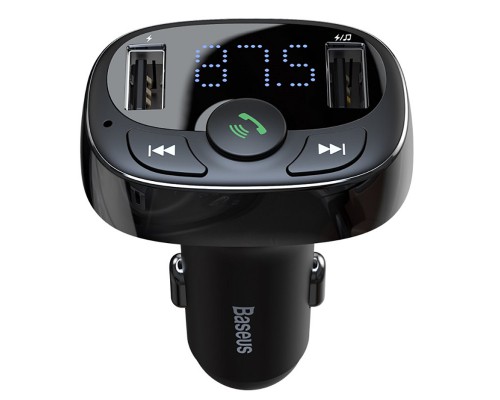 АЗУ Baseus Bluetooth FM Launcher Standart Edition 2.4A 2USB (00000037595_1)