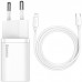 СЗУ Baseus Super Si Quick Charger 1C 20W + кабель Type-C to Lightning (TZCCSUP-B) (00000048652_2)