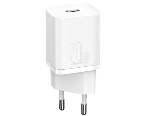 СЗУ Baseus Super Si Quick Charger 1C 20W + кабель Type-C to Lightning (TZCCSUP-B) (00000048652_2)