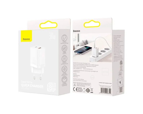 СЗУ Baseus Super Si Pro Quick Charger 30W (CCSUPP-E) (00000062885_2)
