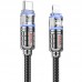 Дата кабель Hoco U122 Lantern Transparent Discovery Edition Type-C to Lightning (00000066602_1)