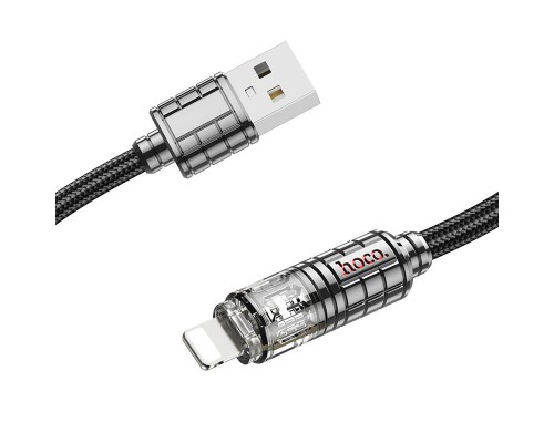 Дата кабель Hoco U122 Lantern Transparent Discovery Edition USB to Lightning (00000066604_1)