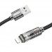 Дата кабель Hoco U122 Lantern Transparent Discovery Edition USB to Lightning (00000066604_1)