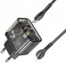 СЗУ Hoco N34 Dazzling PD20W+QC3.0 + Type-C to Lightning (00000066605_1)
