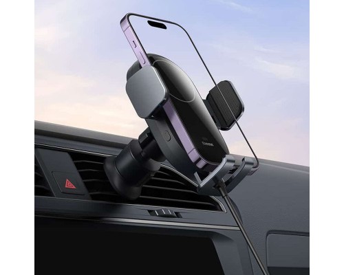 Автодержатель с БЗУ Baseus LightChaser Wireless Charging Electric Car Mount 15W (C40355900121-00) (00000066003_1)
