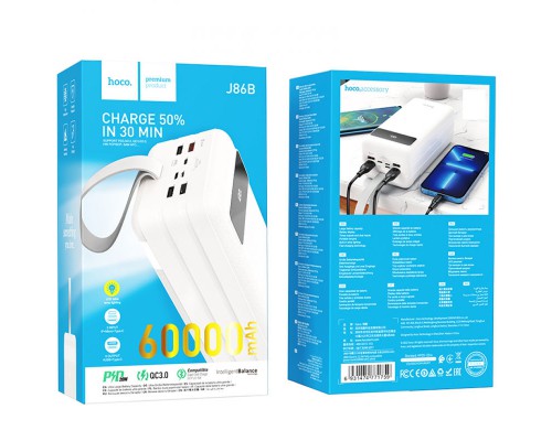 Портативное зарядное устройство Power Bank Hoco J86B Electric 22.5W 60000 mAh (00000058385_2)