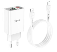 СЗУ HOCO C100A PD20W+QC3.0 + Type-C to Lightning (00000062854_1)