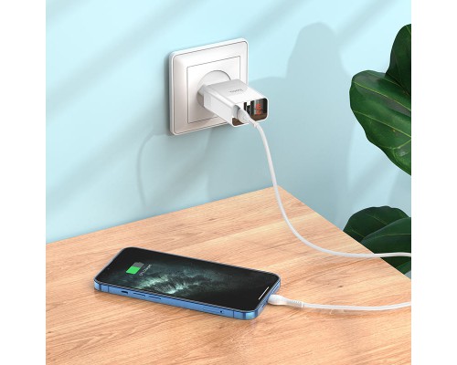 СЗУ HOCO C100A PD20W+QC3.0 + Type-C to Lightning (00000062854_1)
