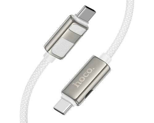 Дата кабель Hoco U137 Line with display Type-C to Type-C 60W (1.2m) (00000073872_2)