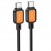 Дата кабель Hoco X108 Benefit 60W Type-C to Type-C (1m) (00000073865_2)