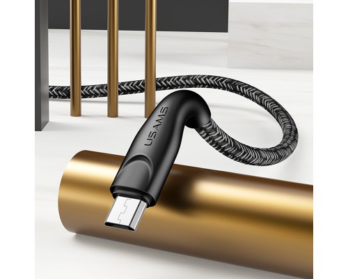 Дата кабель Usams US-SJ393 U41 Micro Braided Data and Charging Cable 1m (00000034458_2)