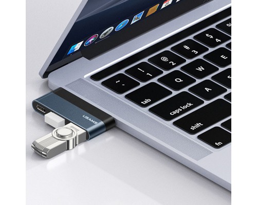 Переходник HUB Usams US-SJ490 Type-C Mini Hub (2USB port + Type-C) (00000049254_1)