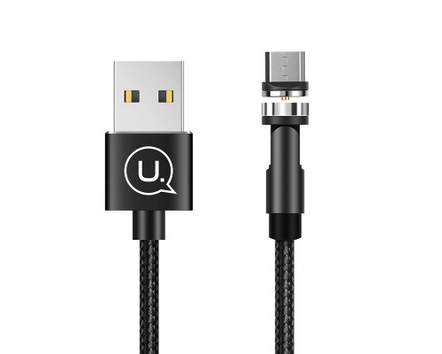 Дата кабель USAMS US-SJ474 U59 MicroUSB Rotatable Magnetic (1m) (00000051942_1)