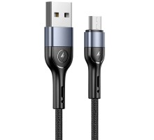 Дата кабель Usams US-SJ450 U55 Aluminum Alloy Braided USB to MicroUSB (1m) (00000062673_1)