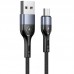 Дата кабель Usams US-SJ450 U55 Aluminum Alloy Braided USB to MicroUSB (1m) (00000062673_1)