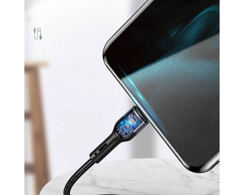 Дата кабель Usams US-SJ449 U55 Aluminum Alloy Braided USB to Type-C (1m) (00000062674_1)