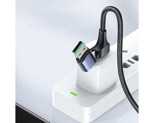Дата кабель Usams US-SJ511 U71 All in One Aluminum Alloy USB + Type-C to Triple Head 3in1 100W(1.2m) (00000062677_1)
