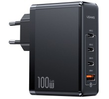 СЗУ Usams US-CC163 T50 100W 4 Ports ACCC GaN Fast Charger (00000062678_1)
