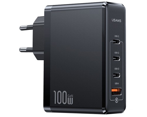 СЗУ Usams US-CC163 T50 100W 4 Ports ACCC GaN Fast Charger (00000062678_1)
