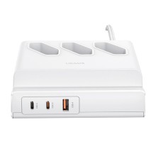СЗУ Usams US-CC160 P1 65W Super Si Fast Charging USB Extension Socket (00000062679_1)