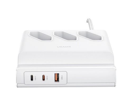 СЗУ Usams US-CC160 P1 65W Super Si Fast Charging USB Extension Socket (00000062679_1)