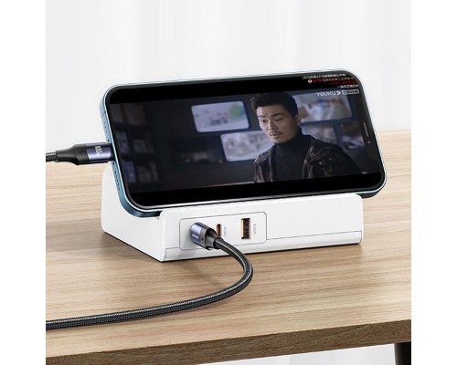 СЗУ Usams US-CC160 P1 65W Super Si Fast Charging USB Extension Socket (00000062679_1)