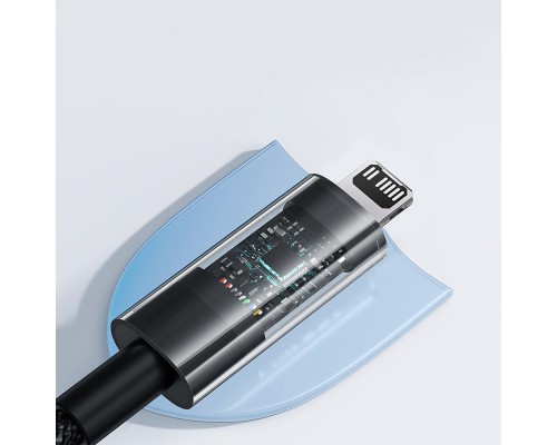Дата кабель Baseus Gem Fast Charging Type-C to Lightning 20W (1m) (P10373001) (00000074773_1)