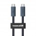 Дата кабель Baseus Flash 2 USB4 Full-Featured Type-C to Type-C 240W (1.8m) (P10311803112) (00000074775_1)