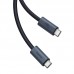 Дата кабель Baseus Flash 2 USB4 Full-Featured Type-C to Type-C 240W (1.8m) (P10311803112) (00000074775_1)